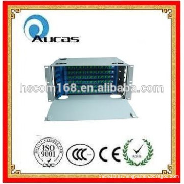 China Fabricante ODF Óptico Marco de distribución 1U 19 pulgadas de fibra óptica deslizante patch panel SC Simplex